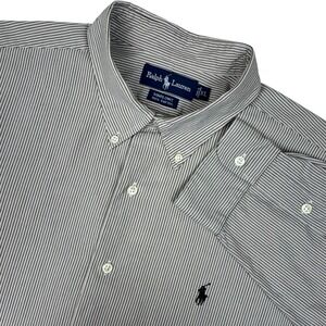Ralph Lauren Marlowe Button Down Shirt Men XL Stripe Cotton Preppy Timeless Pony